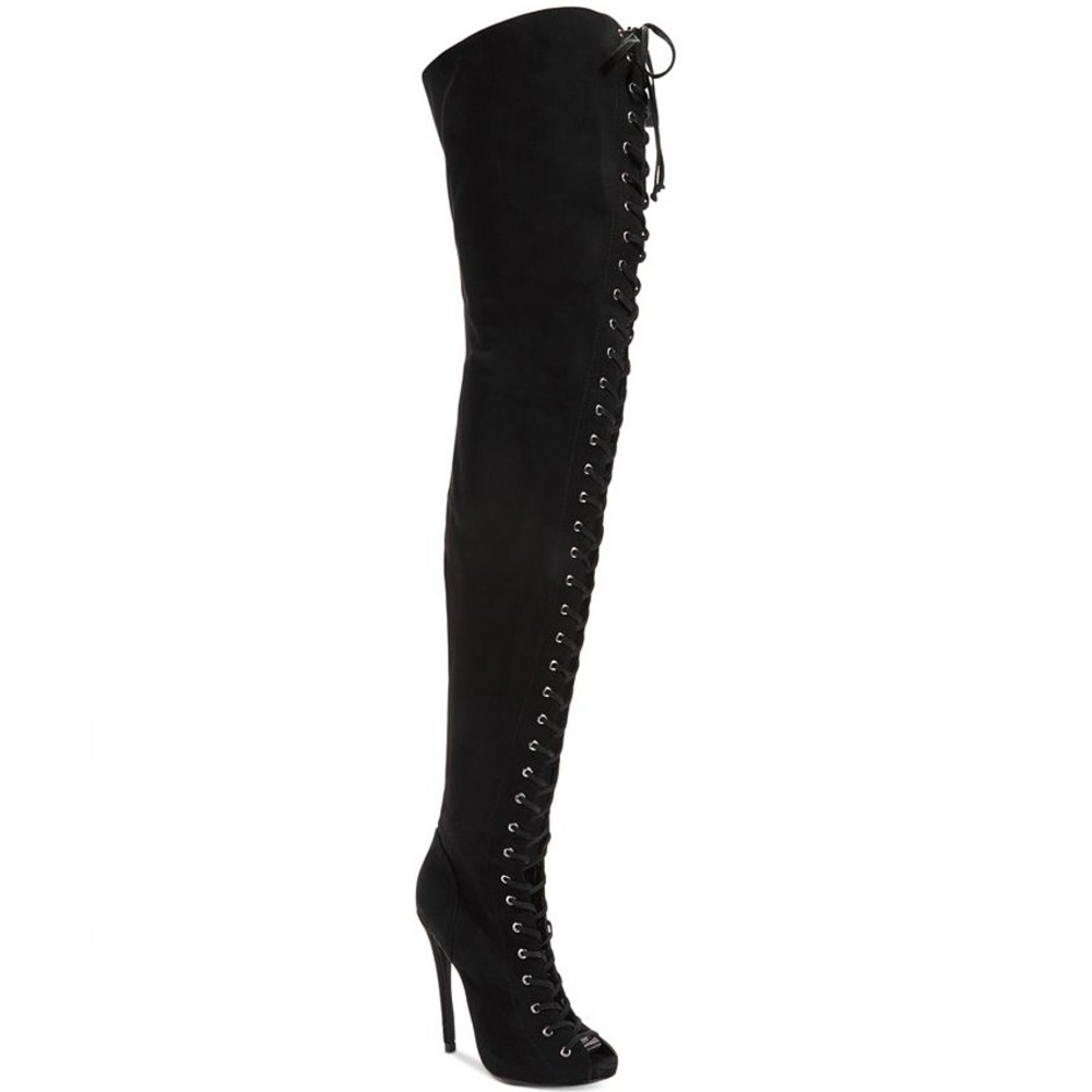 Zigi Piarry Lace-Up Over-The-Knee Boots